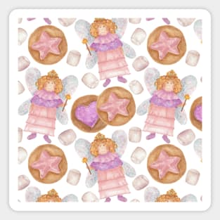 Sugar Plum Fairy with Cookies and Marshmallow Magnet